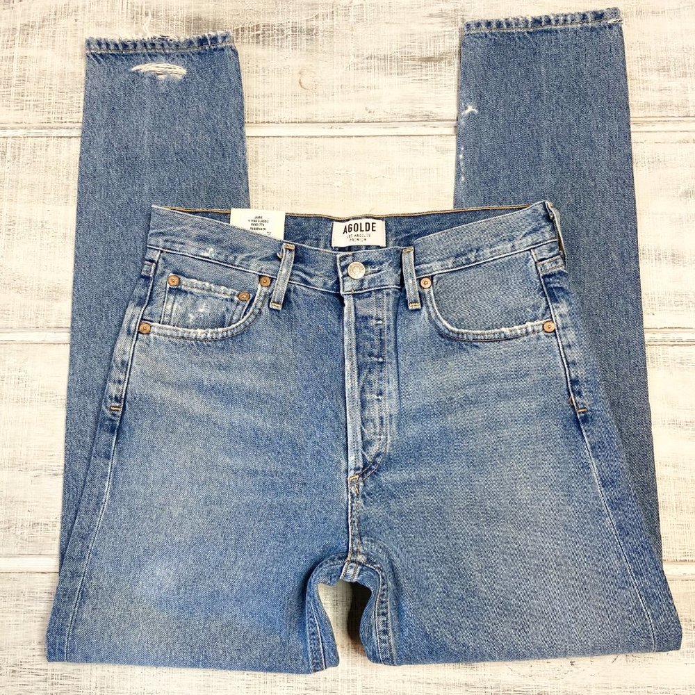 Agolde Jamie High Rise Classic Jean In Passenger - Picture 6 of 13